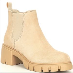Steve Madden Howler Suede Lugged Block Heel Bootie